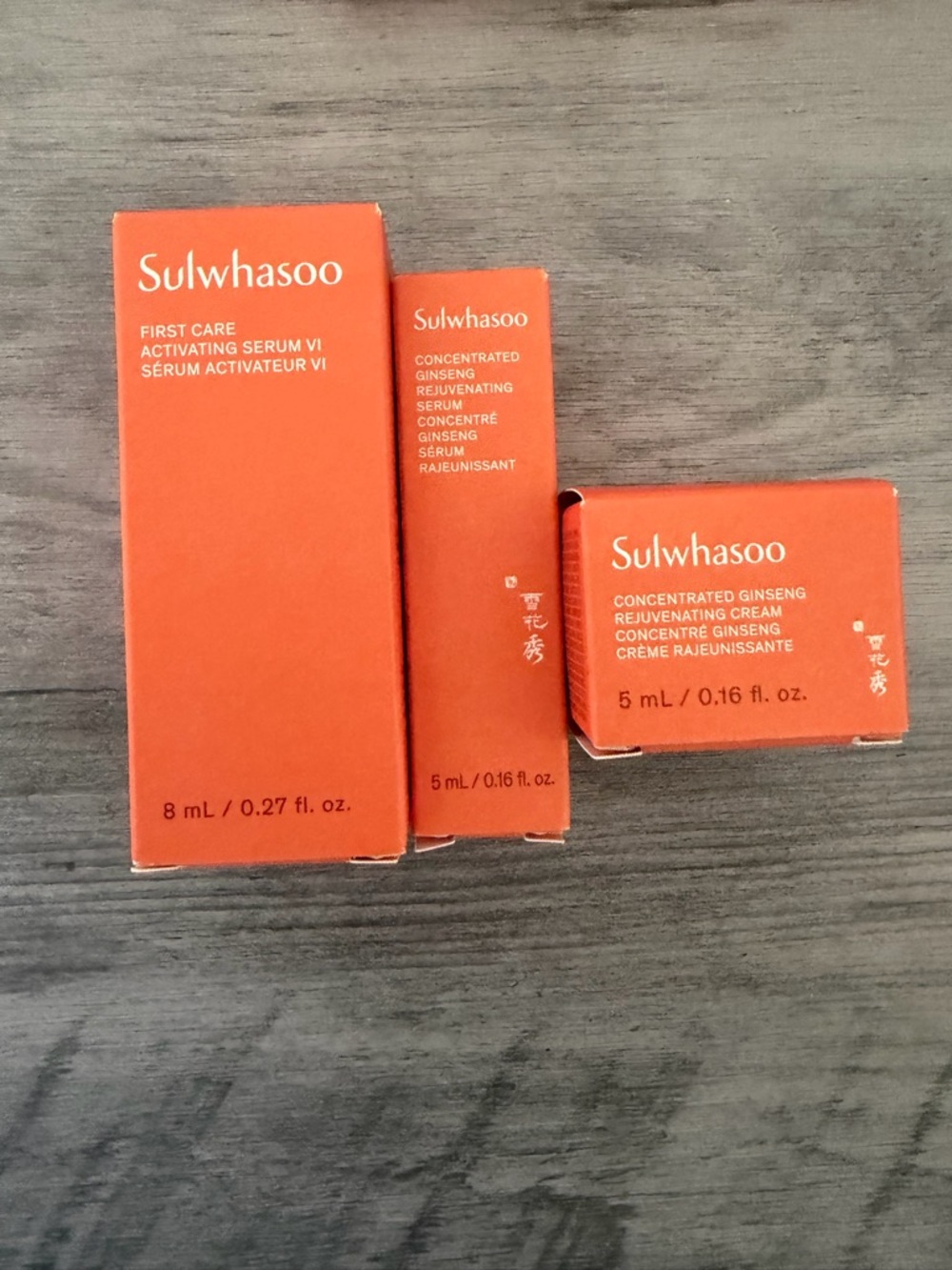 Sulwhasoo Concentrated Ginseng Rejuvenating Serum & Cream - Orange